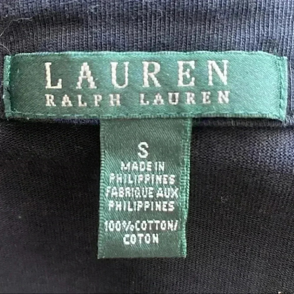 Lauren Ralph Lauren Dress  Black Sleeveless Lace Up V Neck Tunic Size Small - Picture 15 of 16